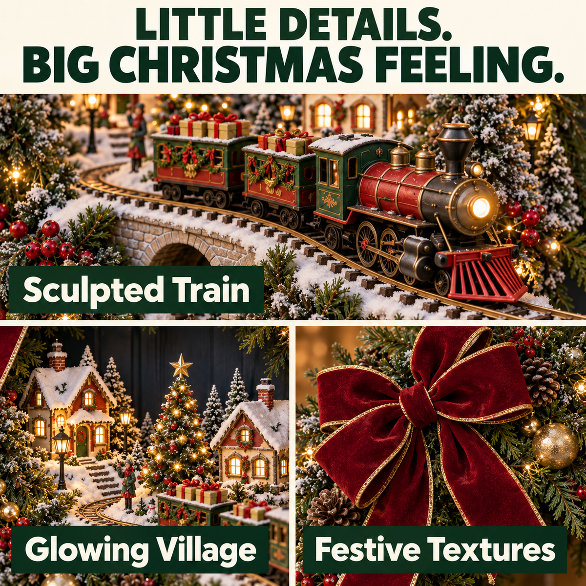 🎄🚂 Light-up Christmas Train Wreath – A Magical Welcome Home ✨