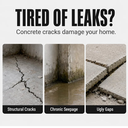 🛠️Waterproof Concrete Crack Filler for Indoor & Outdoor Use