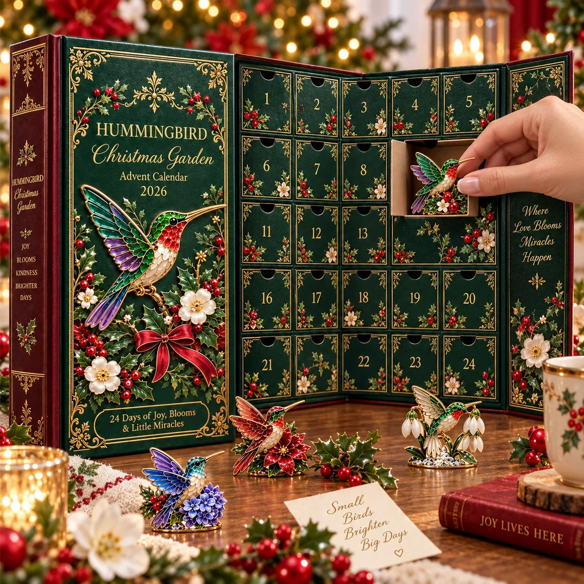24 Days of Joy in Bloom — Hummingbird Christmas Garden Advent Calendar 2026