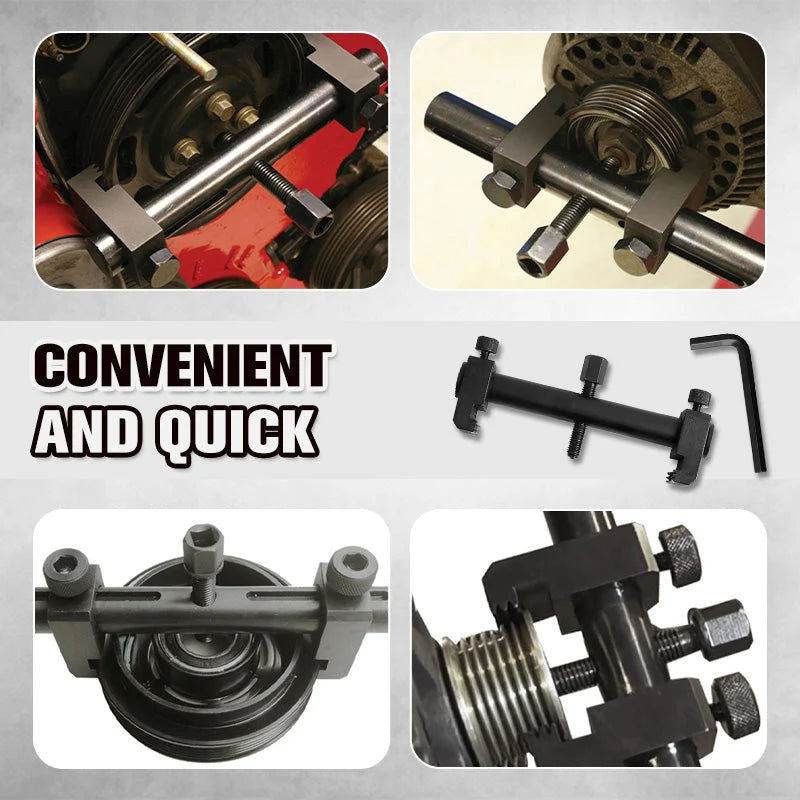🔧⚙️ Adjustable Crankshaft Pulley Removal Tool – 50% OFF! Fits most vehicles, easy to use, heavy-duty – remove pulleys without hassle. 🚗
