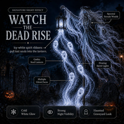 🔥Today 59% OFF🎁 - 💀Halloween Ghostly Animated Cemetery Lights