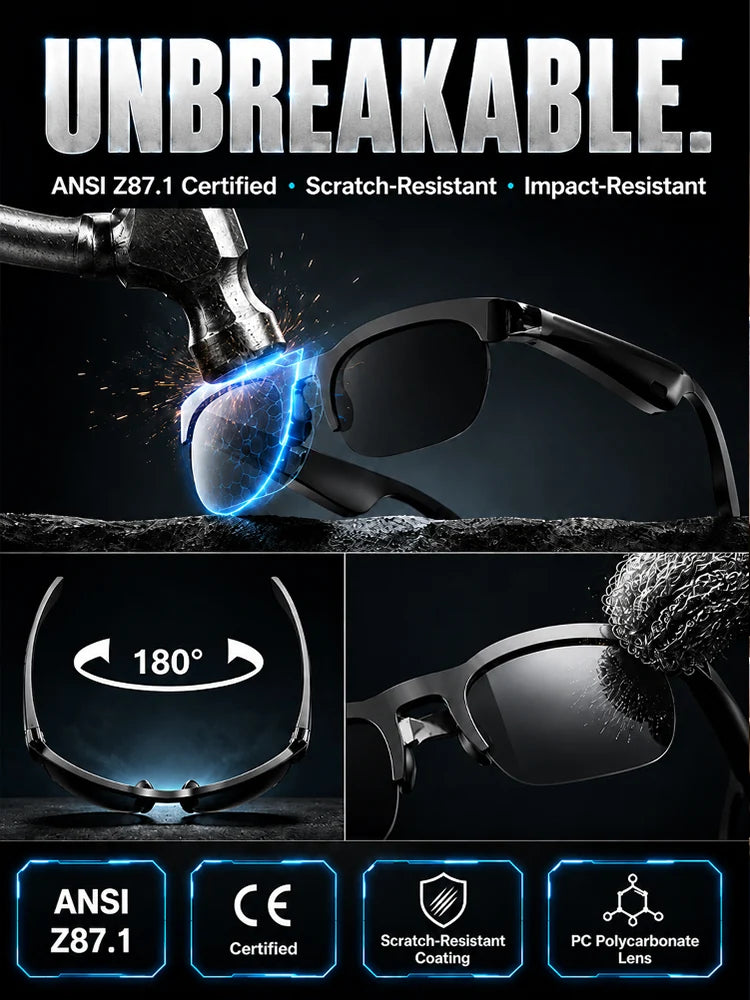 Smart Zoom Color-Changing Solar Real-Time AI Translation Glasses
