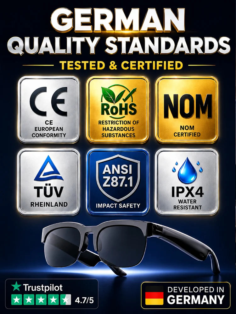Smart Zoom Color-Changing Solar Real-Time AI Translation Glasses