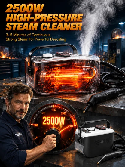💨 ⚡ 100°C high-pressure steam melts stubborn grease in 3 seconds!