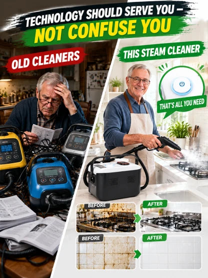 💨 ⚡ 100°C high-pressure steam melts stubborn grease in 3 seconds!