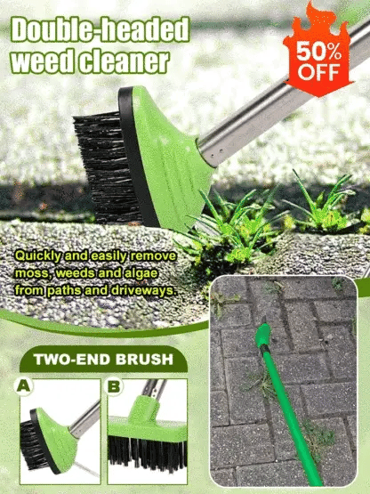 🔧 3-in-1 tool! Clear cracks, weeds, and moss 🌿