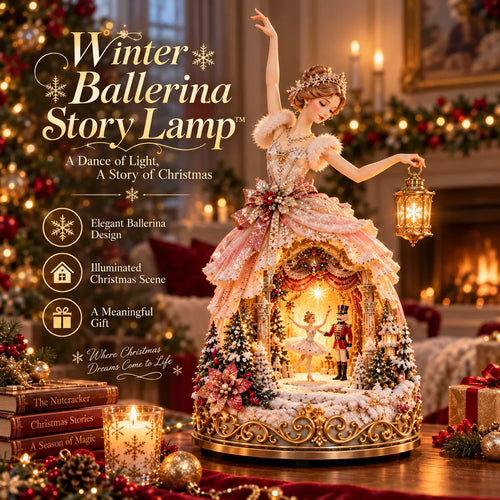 🔥LAST DAY 49% OFF 🩰  Winter Ballerina Story Lamp™ – Lighted Nutcracker Christmas Tabletop Decor