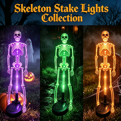 💀 Solar Skeleton Yard Stake