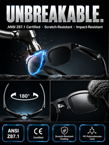 Smart Zoom Color-Changing Solar Real-Time AI Translation Glasses