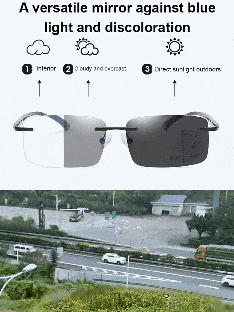 ❤️‍🔥Metal frameless trimmed high-end reading glasses👓️,imported materials,Limited-time sale 50% Off