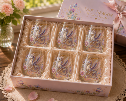 🧚‍♀️🐉 Limited Edition 2026 Faerie Dragon Glass Tea Cup ✨🌸