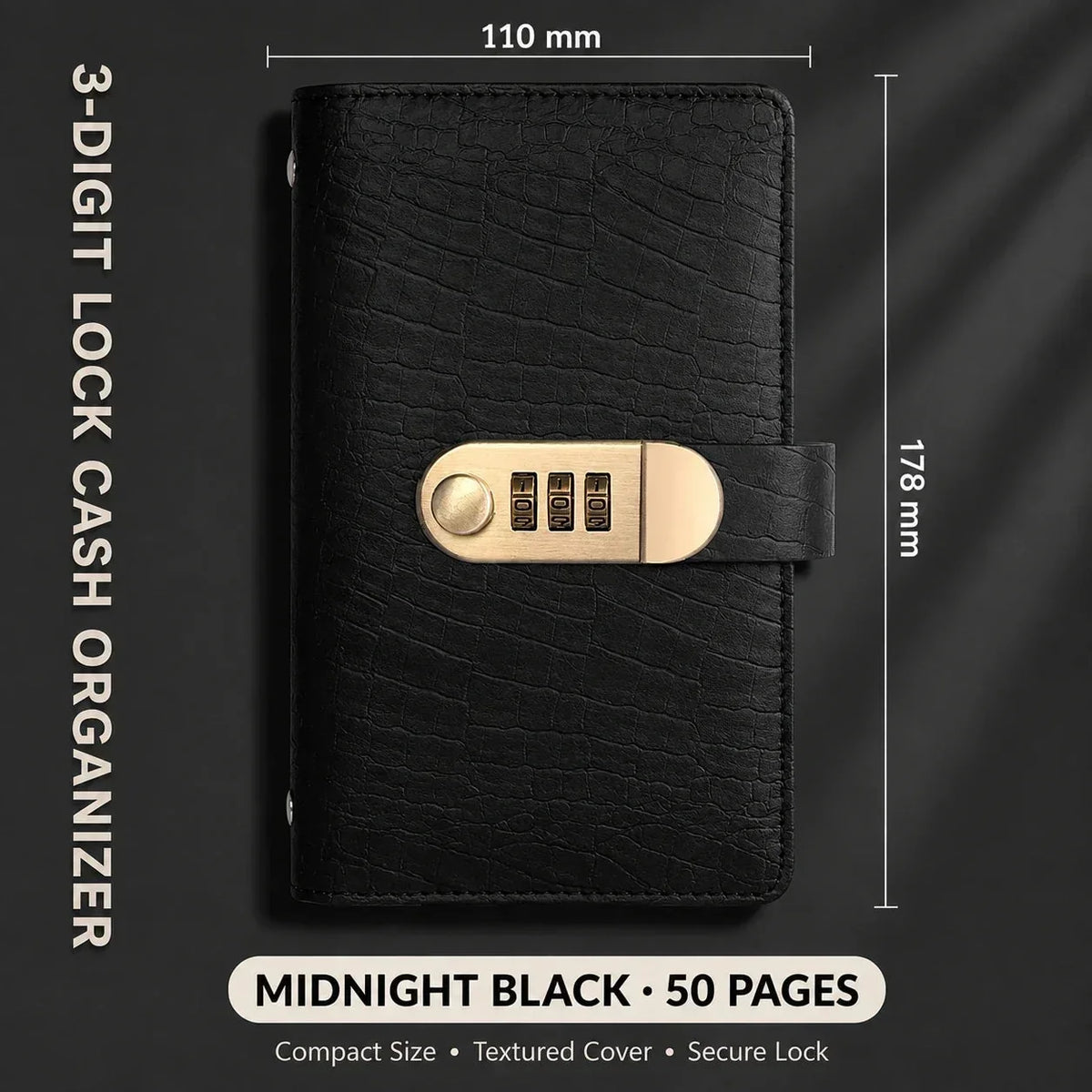 Locking Banknote Collection Booklet | Holds 100 Bills