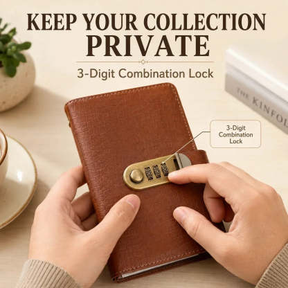 Locking Banknote Collection Booklet | Holds 100 Bills