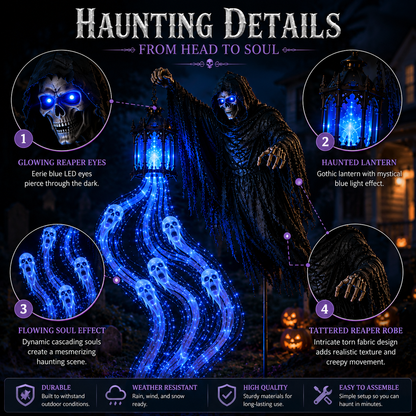 🎁 Today Only: 50% OFF 🎁Animated Halloween Soul Harvester Garden Light Collection💀