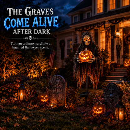 🔥Today 59% OFF🎁 - 💀Halloween Ghostly Animated Cemetery Lights