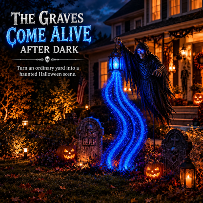 🔥Today 59% OFF🎁 - 💀Halloween Ghostly Animated Cemetery Lights