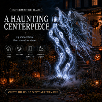 🔥Today 59% OFF🎁 - 💀Halloween Ghostly Animated Cemetery Lights
