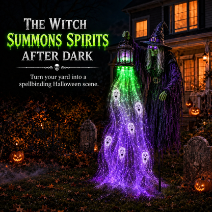 🔥 Today Only: 51% OFF 🎁Animated Halloween Headless Horseman Garden Light 💀