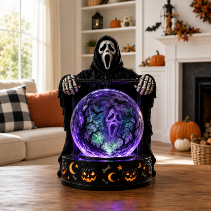 🎃Early Purchase - 50% OFF Now👻Halloween Raven Crystal Ball Lighted Decor