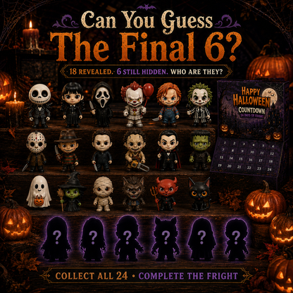 🔥Limited 50% OFF🎃 Halloween Countdown Blind Box | 👻 24 Days of Spooky Surprises 🕯️ One Mystery Figure Every Day ✨ Collect, Display & Celebrate Halloween Fun!