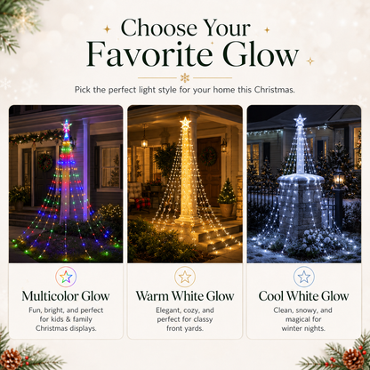 🔥Limited 50% OFF✨Outdoor Star Tree Lights🌟 – 🌈A Magical Light Show For Your Yard, Patio & Garden🌈