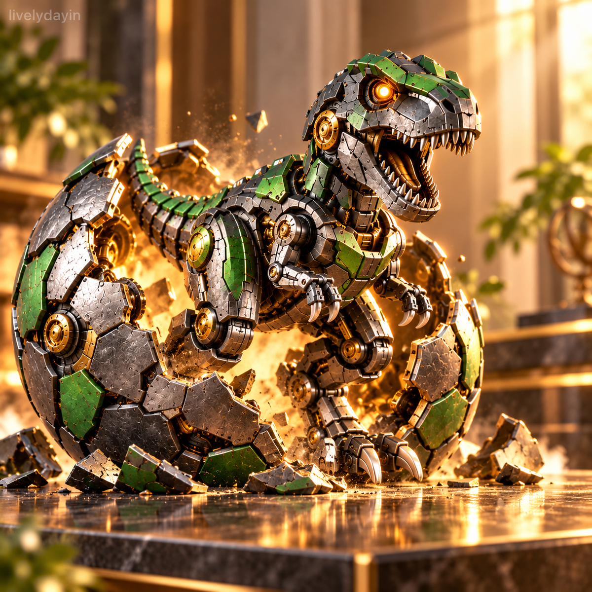🔥⚙️🦖 Mechanical T-Rex Egg – From Mysterious Egg to Mighty Robotic Dinosaur！！！
