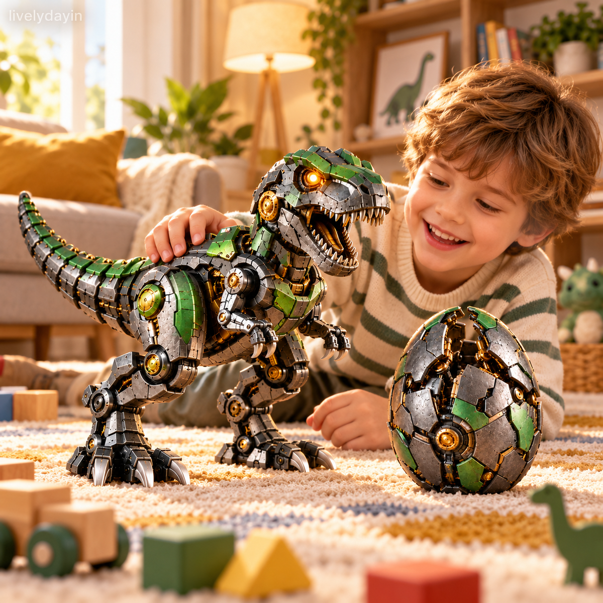 🔥⚙️🦖 Mechanical T-Rex Egg – From Mysterious Egg to Mighty Robotic Dinosaur！！！