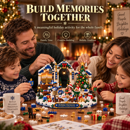 🎄🕎 Last Day 50% OFF 🔥 Holiday Harmony Christmas & Hanukkah Building Block Set