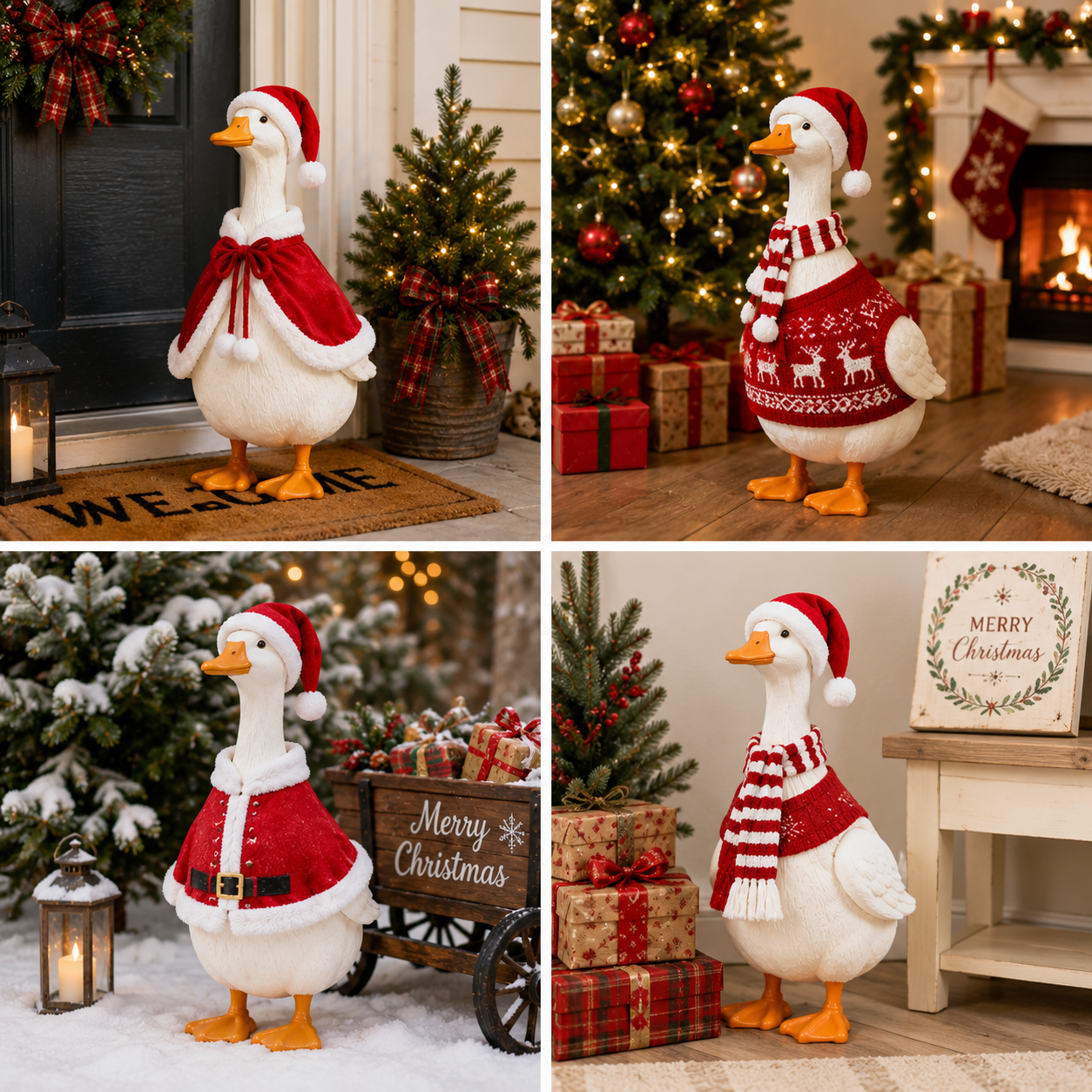 🪿 Classic Porch Goose Statue – Cozy Country Charm for Every Season🌿