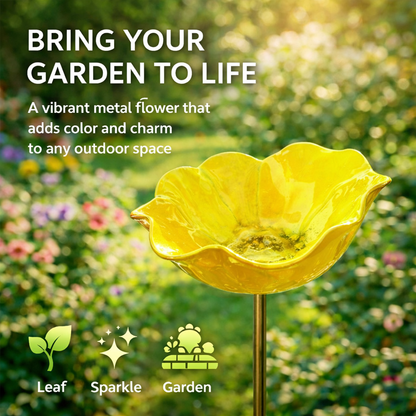 🐝 Pollinator-Friendly Flower Bird Bath – Your Garden’s New Must-Have