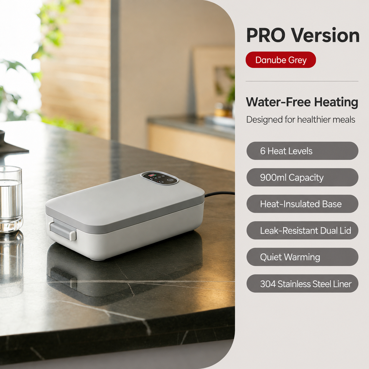🔥🍱Portable Electric Lunch Box – Self-Heating, 7200mAh, 304 Stainless Steel 🔋🌡️