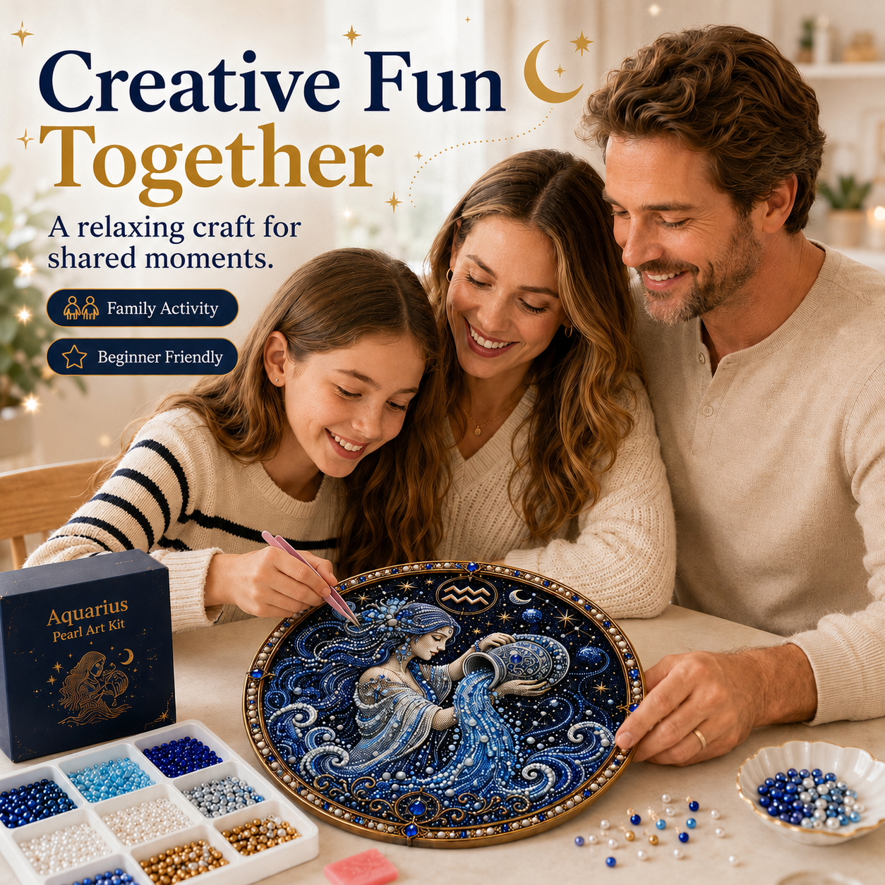 🔥 Only a few sets left!💎 12 Zodiac Signs Pearl Art Kit ♈💫 Bring Every Zodiac Sign to Life with Pearls