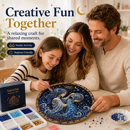 🔥 Only a few sets left!💎 12 Zodiac Signs Pearl Art Kit ♈💫 Bring Every Zodiac Sign to Life with Pearls