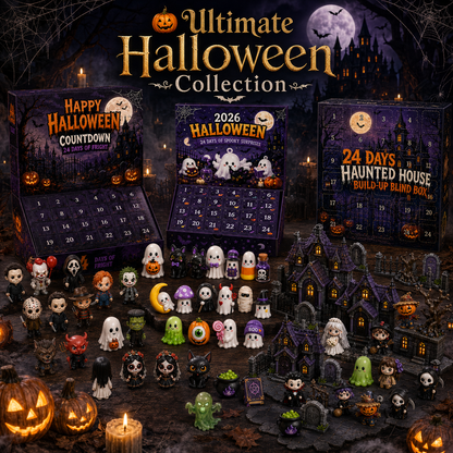 🔥Limited 50% OFF🎃 Halloween Countdown Blind Box | 👻 24 Days of Spooky Surprises 🕯️ One Mystery Figure Every Day ✨ Collect, Display & Celebrate Halloween Fun!