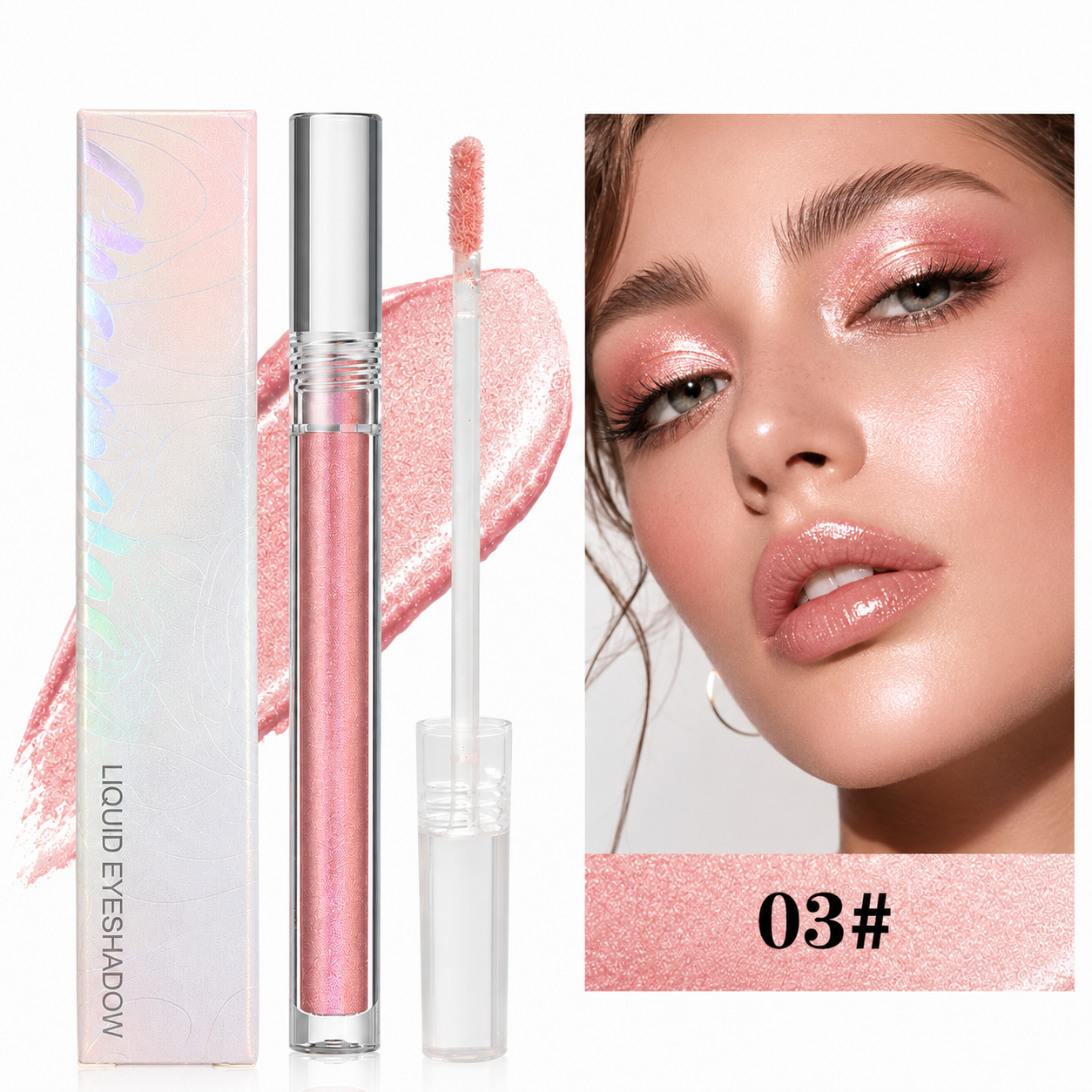 🔥Last Day 50% OFF🌈Multi-Chrome Liquid Glitter Eyeshadow🌊 – Waterproof, ✨Smudge-Proof & Long-Lasting🔥