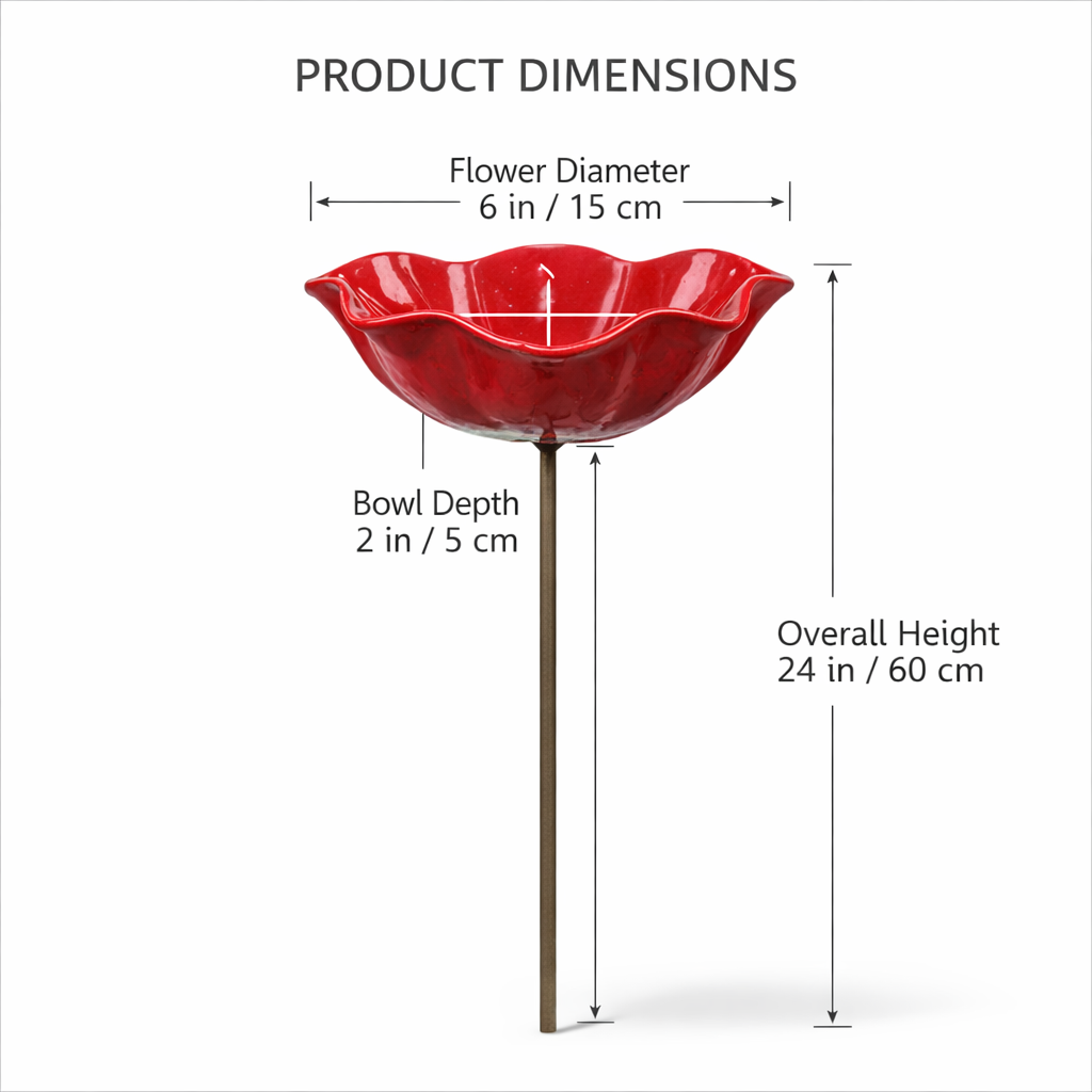 🐝 Pollinator-Friendly Flower Bird Bath – Your Garden’s New Must-Have