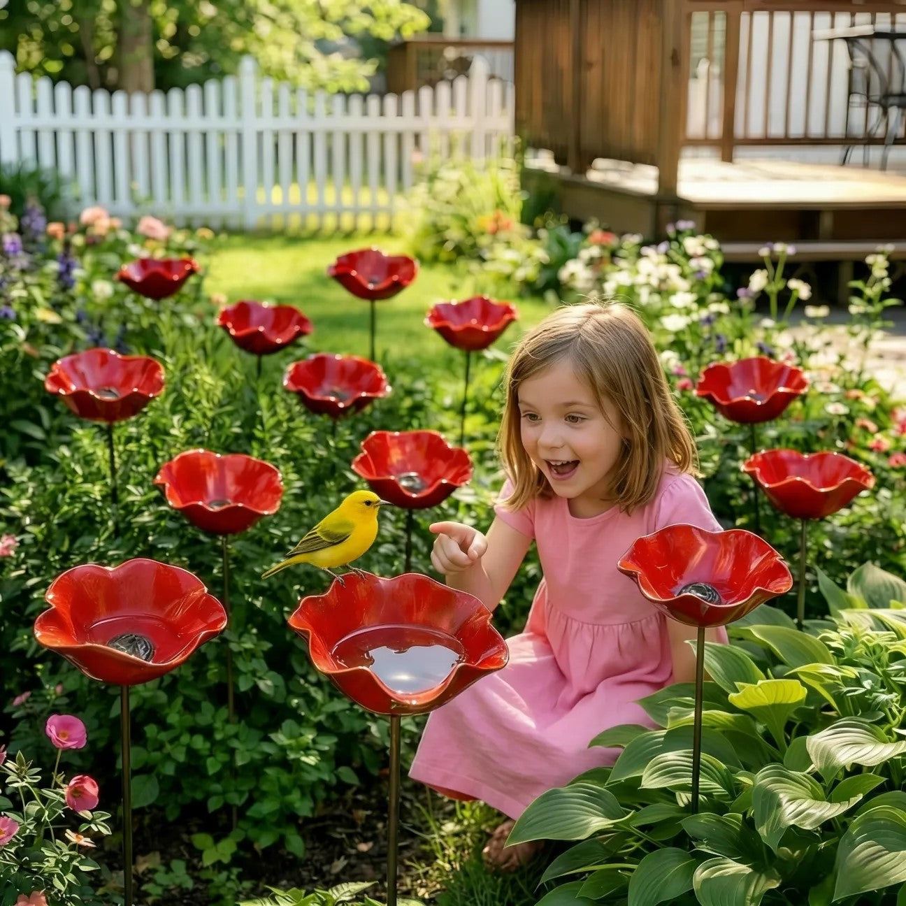 🐝 Pollinator-Friendly Flower Bird Bath – Your Garden’s New Must-Have