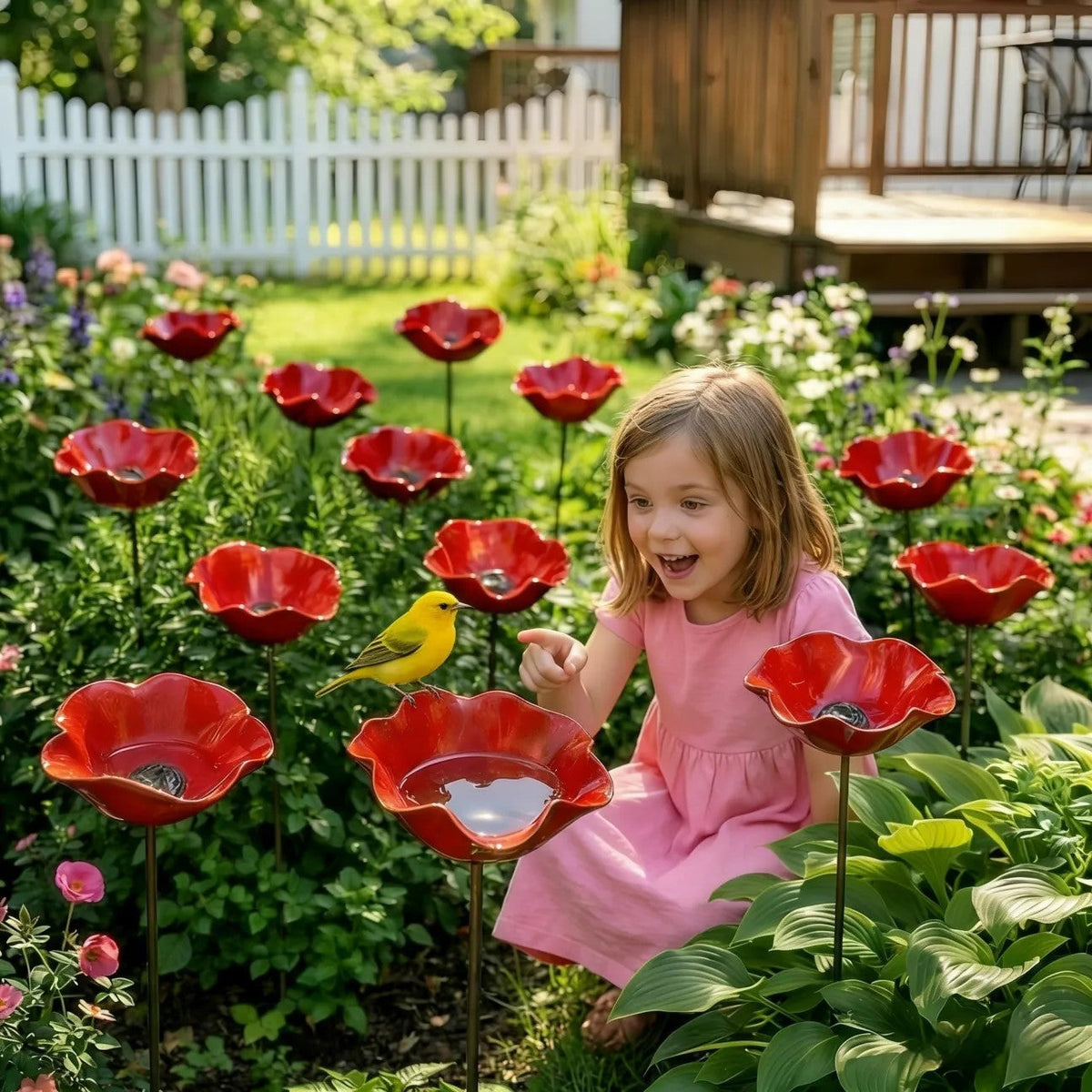 🐝 Pollinator-Friendly Flower Bird Bath – Your Garden’s New Must-Have