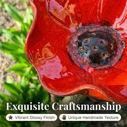 🎁 A Meaningful Garden Gift 50% Off--🎁Handmade Metal Flower Garden Stake🐦