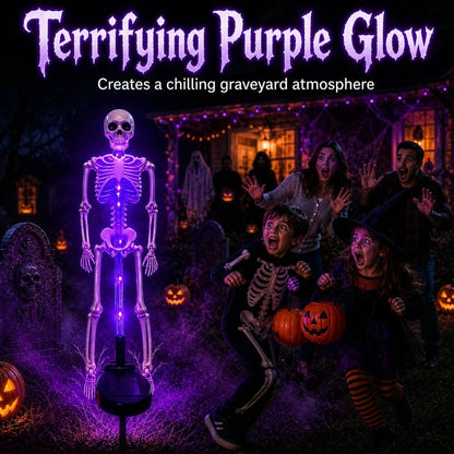 💀 Last Day 50% OFF – Solar Skull Garden Lights with Eerie Color-Changing Glow