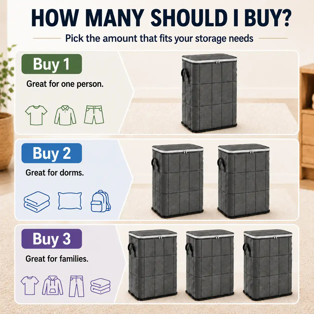 🔥 LIMITED-TIME 50% OFF –180L Foldable XXL Storage Bag for Clothes & Bedding
