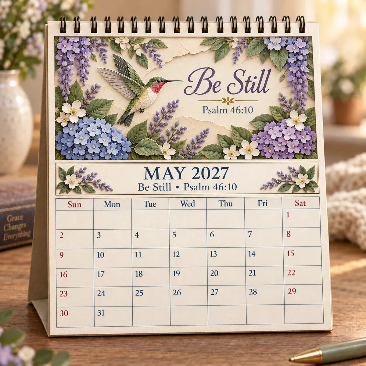 🗓️✨ 2027 Bible Verse Calendar – A Year Of Comfort, Strength & Scripture