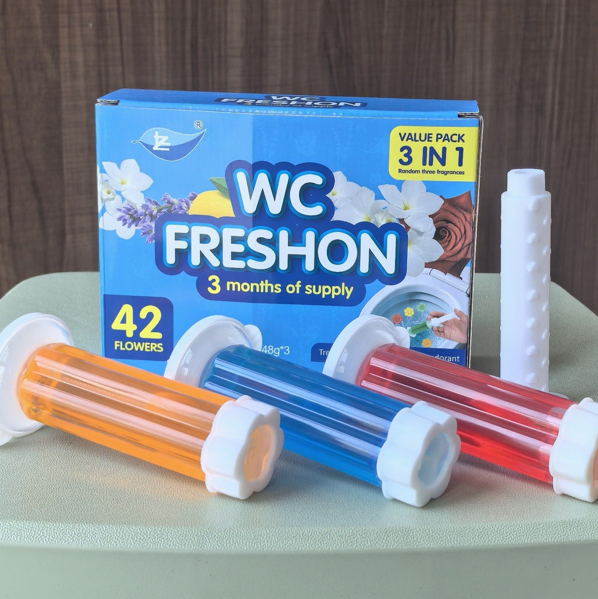 🔥Buy Two Get One🎁42 Flowers Toilet Gel Stamp-Keeps Toilet Clean & Fresh with Every Flush🌸