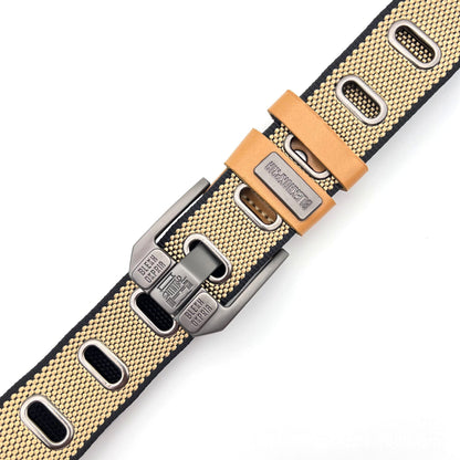 Trendy Men’s Canvas Belt with Pin Buckle