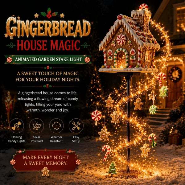 🎄50% OFF🔥 Snowman Magic -Flowing Snowflake LED Christmas Garden Light❄️