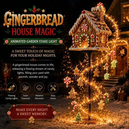 🎄50% OFF🔥 Snowman Magic -Flowing Snowflake LED Christmas Garden Light❄️