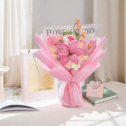 🎁Forever Flowers for Mom — Handmade Crochet Bouquet 💐