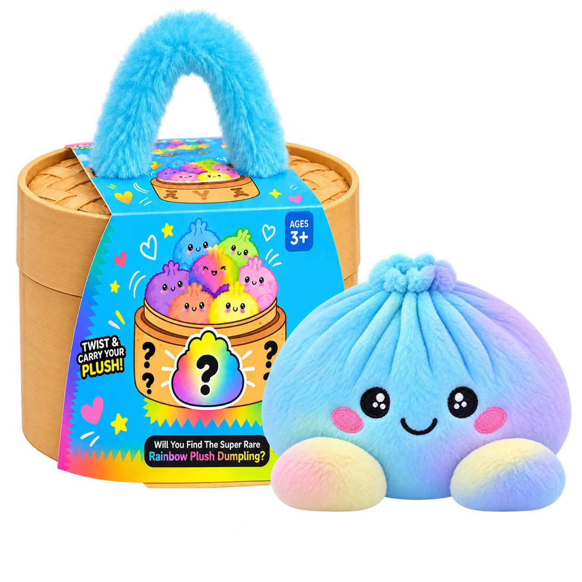 🥟 Cute Dumpling Plush Surprise 🎁 | Super Soft & Huggable with Adorable Steamer Basket 💕