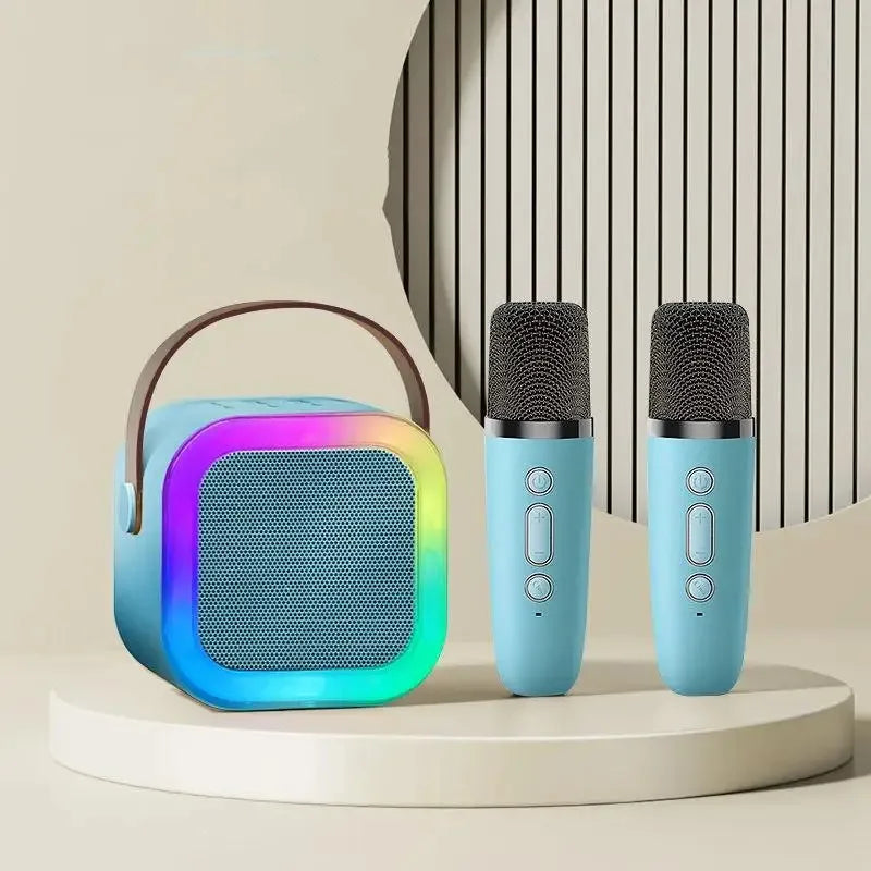 🔥🔥🔥Hot Sales of The Season - K12 Portable Bluetooth Karaoke Speaker System with Microphones
