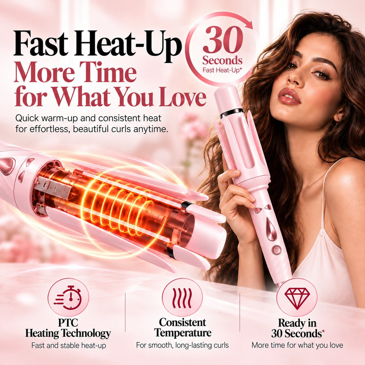 🎀 5-in-1 Hair Styler for Curls, Waves & More
